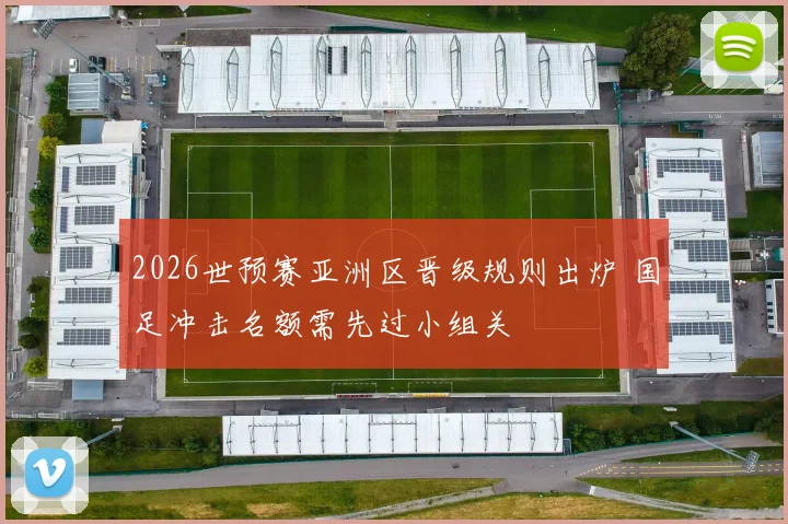 2026世预赛亚洲区晋级规则出炉 国足冲击名额需先过小组关